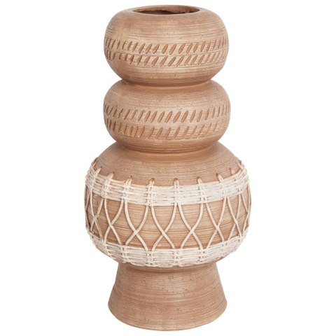Wazon na kwiaty ALMIROS Ceramika 51 cm Jasnobrązowy