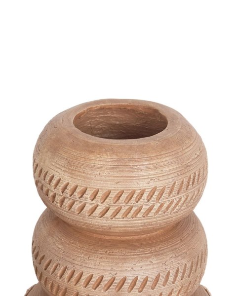 Wazon na kwiaty ALMIROS Ceramika 51 cm Jasnobrązowy