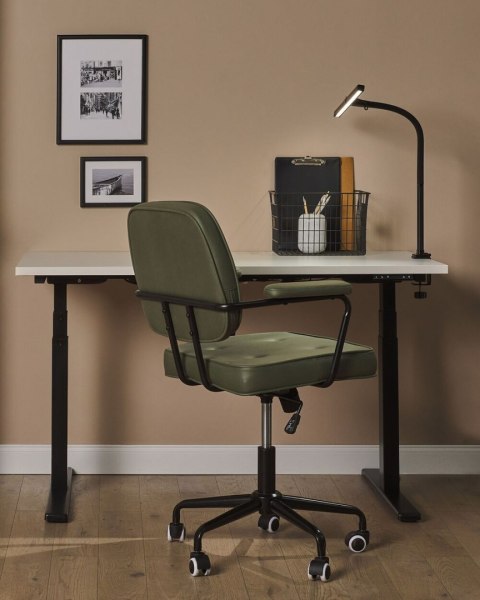 Lampa biurkowa zaciskowa AURIGA Z czujnikiem ruchu Metal Czarny