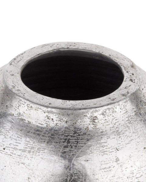 Wazon dekoracyjny LORCA Ceramika 48 cm Srebrny