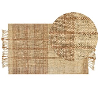 Dywan z juty 80 x 150 cm beżowy KARKIN