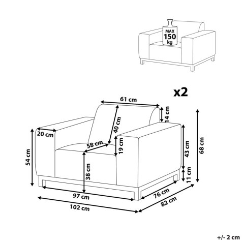 Fotel ROVIGO Beżowy