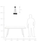 Lampa wisząca OLZA Metal Czarny Lumarko!