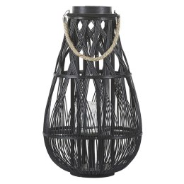 Lampion TONGA Drewno 56 cm Czarny Lumarko!