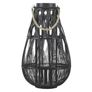Lampion TONGA Drewno 56 cm Czarny
