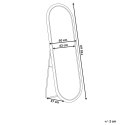 Lustro stojące MONTOT 150 cm Rattan Naturalny