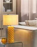 Lampa stołowa BALONNE Ceramika Żółty Lumarko!