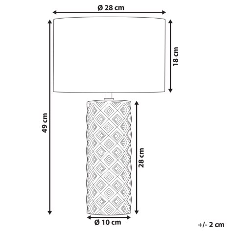 Lampa stołowa BALONNE Ceramika Żółty