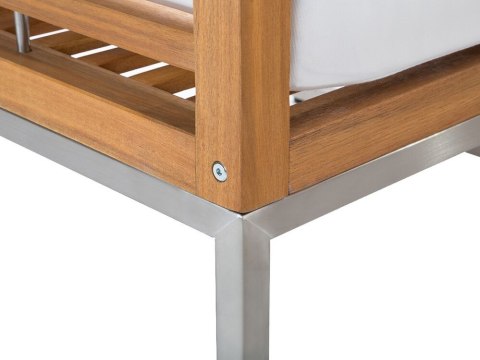 Zestaw ogrodowy ze stolikiem dla 4 osób BERMUDA Drewno akacjowe Brązowy