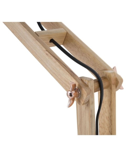 Lampa biurkowa SALADO Regulowana Drewno Miedziany