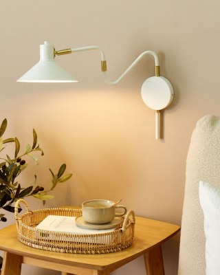 Lampa ścienna BALIEM Regulowana Metal Biały
