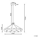 Lampa wisząca NEVOLA Metal Biały Lumarko!