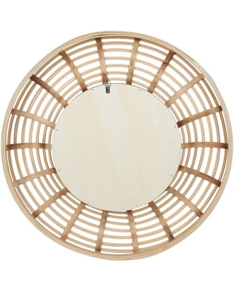 Lustro ścienne HANUA 60 cm 60 cm Drewno bambusowe Naturalny