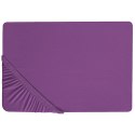 Prześcieradło z gumką JANBU Bawełna 200x200 cm Purpurowy Lumarko!