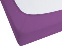 Prześcieradło z gumką JANBU Bawełna 200x200 cm Purpurowy Lumarko!