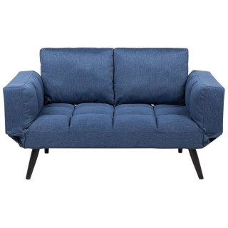 Sofa rozkładana niebieska BREKKE