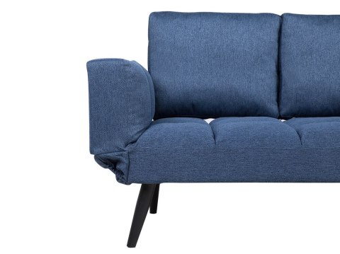 Sofa rozkładana niebieska BREKKE