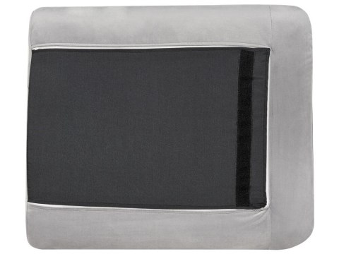 Sofa welurowa 3-osobowa szara VINTERBRO