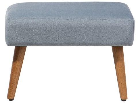 Stołek welurowy szary TAKOMA