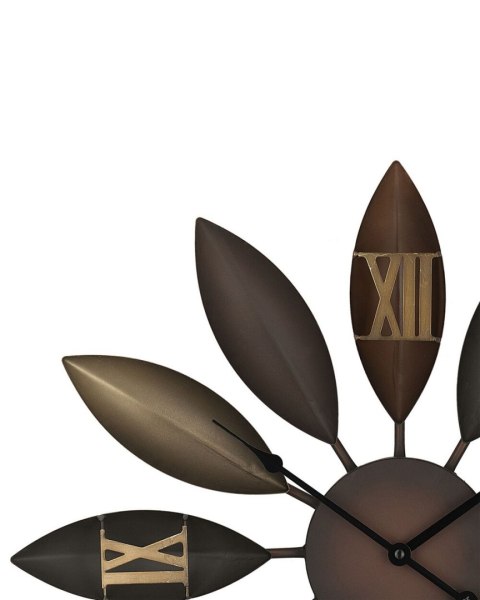 Zegar ścienny BEINWIL 55 cm Metal Brązowy