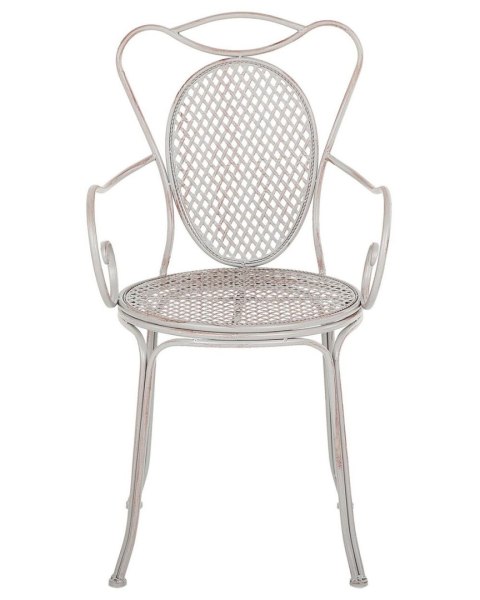 Zestaw 2 krzeseł ogrodowych CILENTO Metal Szary