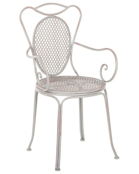 Zestaw 2 krzeseł ogrodowych CILENTO Metal Szary