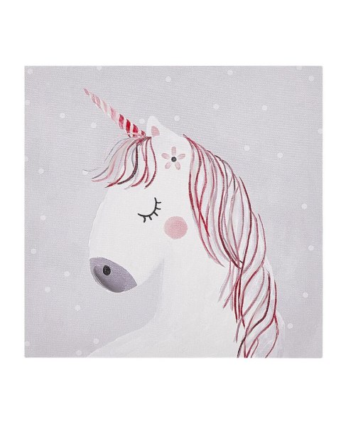 Zestaw 3 obrazów na płótnie TIMIA Motyw zwierzęcy 30 x 30 cm Szary