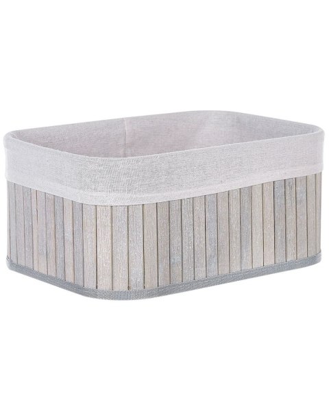 Zestaw 5 koszy bambusowych szary TALPE