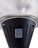Elektryczny promiennik wiszący srebrny KABA Lumarko!