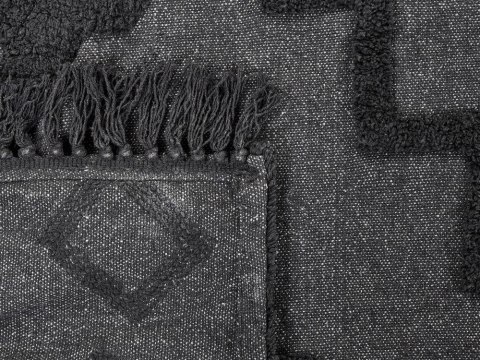 Koc CHACK Bawełna 220 x 240 cm Ciemnoszary