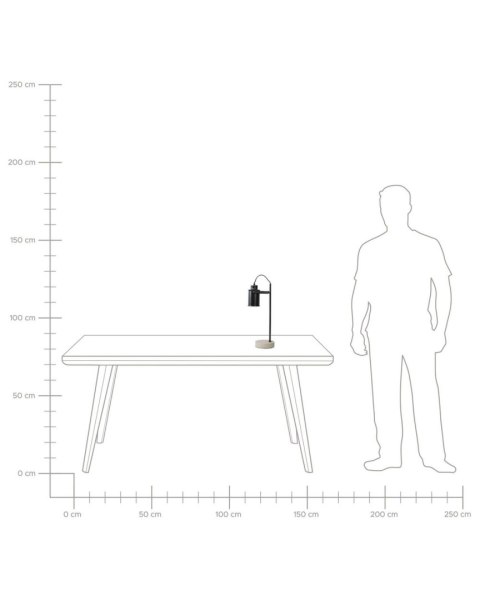 Lampa biurkowa MUNDAKA Regulowana Metal Czarny