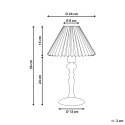 Lampa stołowa COOKS Drewno Jasny brąz/ biały Lumarko!