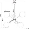 Lampa sufitowa ADAWRO Metal Czarny/ biały Lumarko!