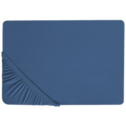 Prześcieradło z gumką JANBU Bawełna 180x200 cm Granatowy Lumarko!