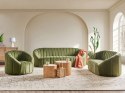 Sofa 2-osobowa welurowa zielona MALUNG Lumarko!
