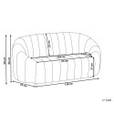 Sofa 2-osobowa welurowa zielona MALUNG Lumarko!