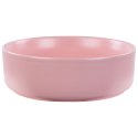 Umywalka nablatowa ceramiczna ⌀ 37 cm różowa GUDAR Lumarko!