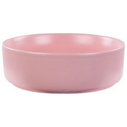 Umywalka nablatowa ceramiczna ⌀ 37 cm różowa GUDAR Lumarko!