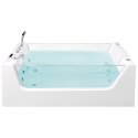 Wanna wolnostojąca z hydromasażem 170 x 80 cm biała OYON Lumarko!