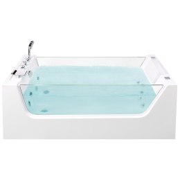 Wanna wolnostojąca z hydromasażem 170 x 80 cm biała OYON Lumarko!