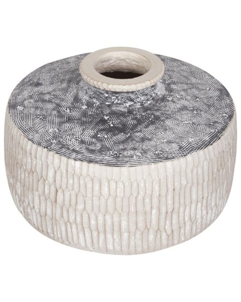 Wazon na kwiaty DEKSATI Ceramika 32 cm Beżowy