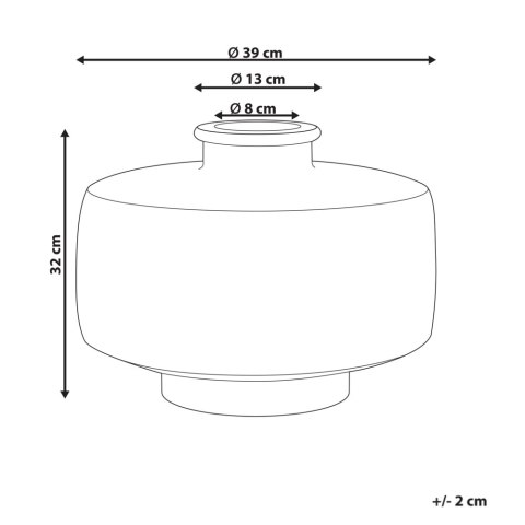 Wazon na kwiaty DEKSATI Ceramika 32 cm Beżowy
