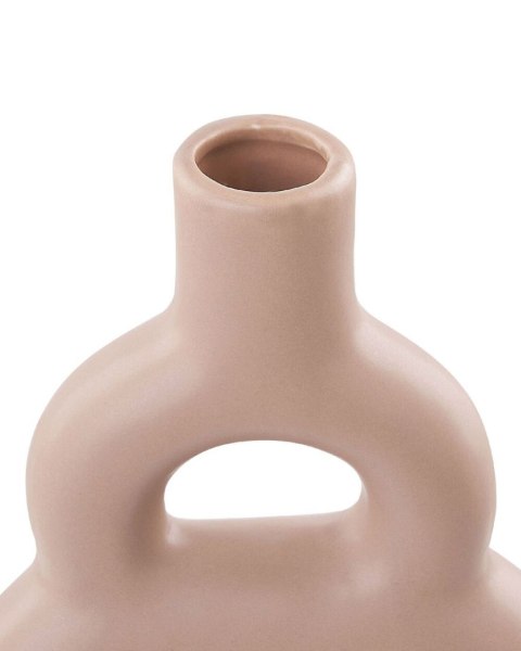 Wazon na kwiaty KOZANI Ceramika 28 cm Piaskowy