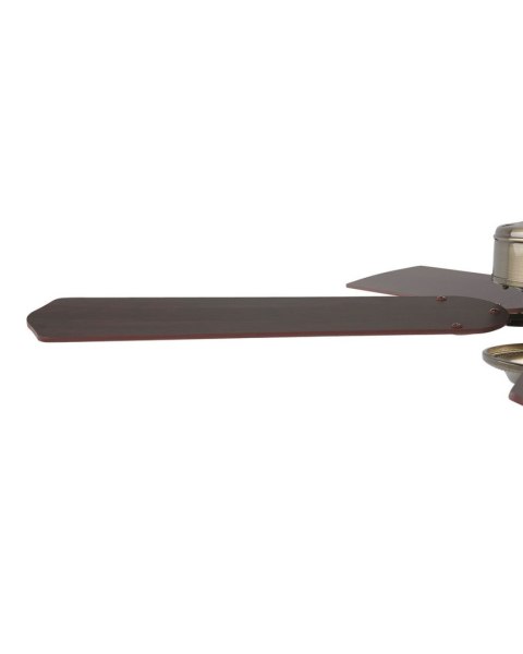 Wentylator sufitowy z lampą BEGEJ Z pilotem Ciemnobrązowy