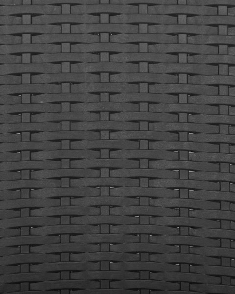 Zestaw 2 krzeseł ogrodowych FOSSANO Materiał syntetyczny Grafitowy