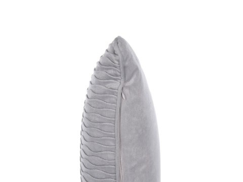 Zestaw 2 poduszek dekoracyjnych MOTARI Welur 30 x 50 cm Szary Wzór geometryczny