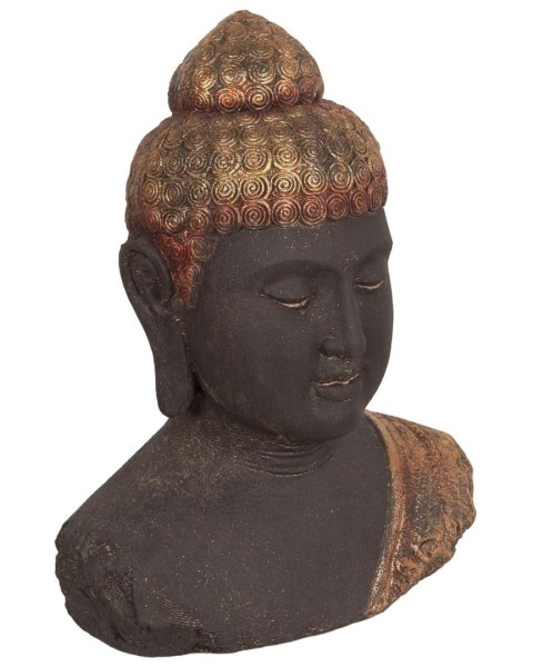 Figurka dekoracyjna Budda CARUM Ceramika Czarny