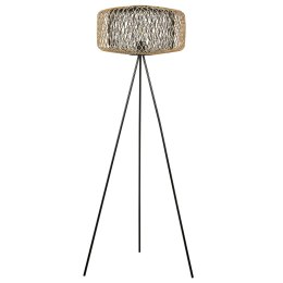 Lampa podłogowa JAVARI Drewno bambusowe Czarny Lumarko!