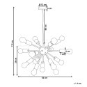 Lampa wisząca BALAGAS Metal Czarny Lumarko!