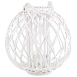 Lampion SAMOA Drewno 41 cm Biały Lumarko!